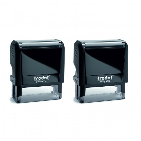 ΣΦΡΑΓΙΔΕΣ TRODAT 4914 PRINTY BLACK/BLACK PAD x 2