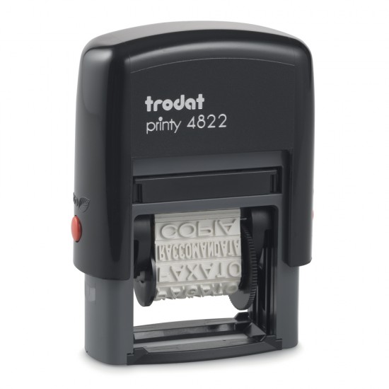 ΣΦΡΑΓΙΔΕΣ TRODAT 4822/DB PRINTY ΤΙΤΛΩΝ ΕΛΛΗΝΙΚΕΣ BLACK PAD