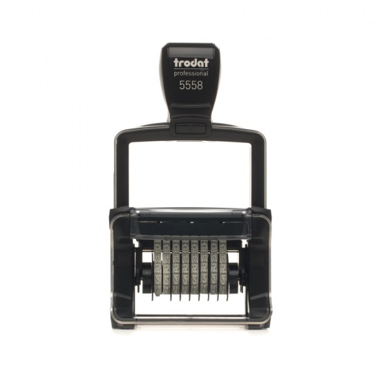 ΣΦΡΑΓΙΔΕΣ TRODAT 5558 PROFESSIONAL 8 ΑΡΙΘΜΩΝ 5ΜΜ BLACK PAD